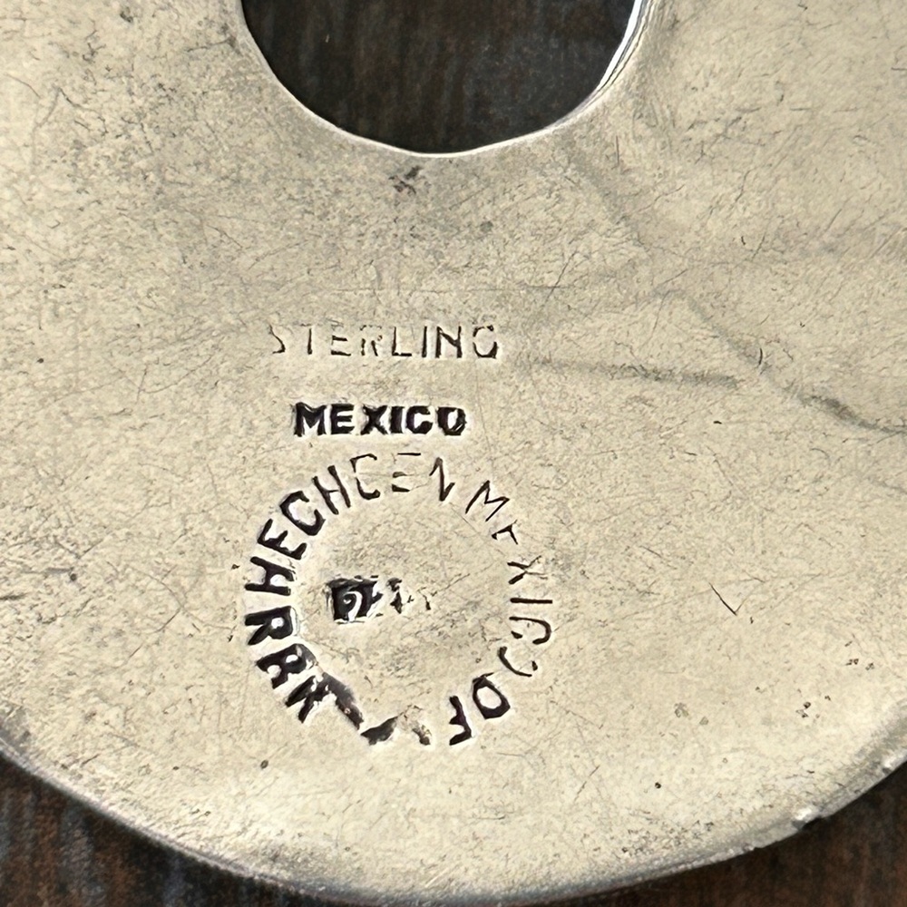 VNT Mexican sterling silver pendant/choker - Picture 16 of 17